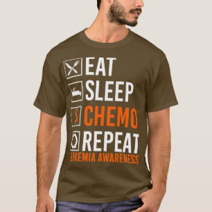 Leukemi Cancermedvetenhet Ökad sömnkänsla Kemo Upp T Shirt