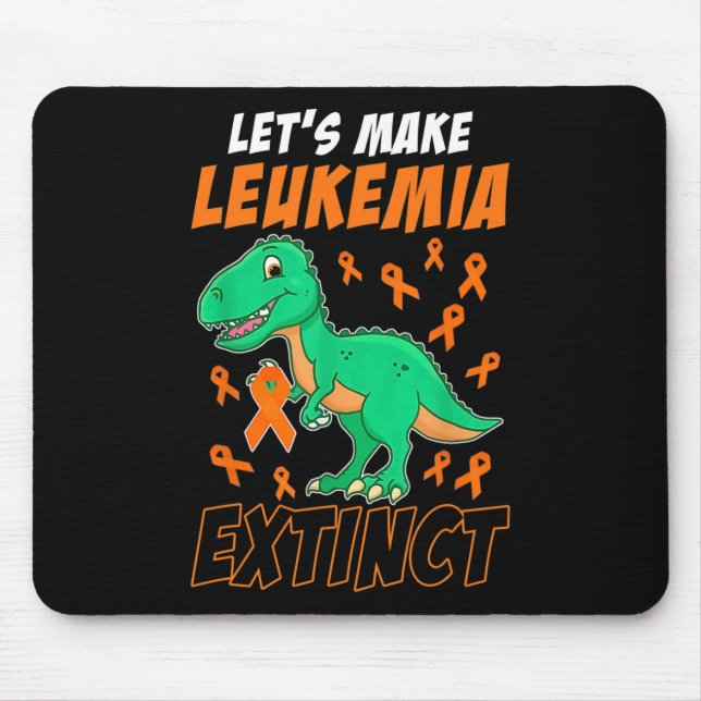 Leukemi Dinosaur Orange Ribbon Hematolog Repti Musmatta (Framsidan)