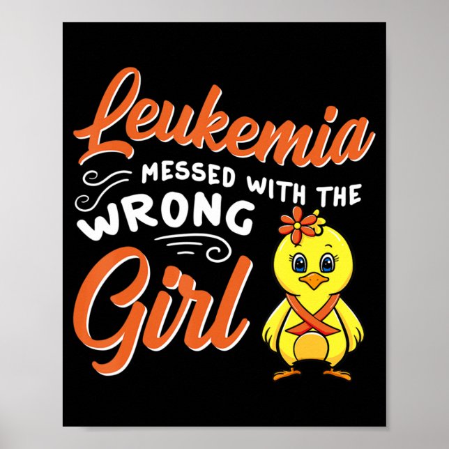 Leukemi fick fel Chick för flickor. Poster (Framsidan)