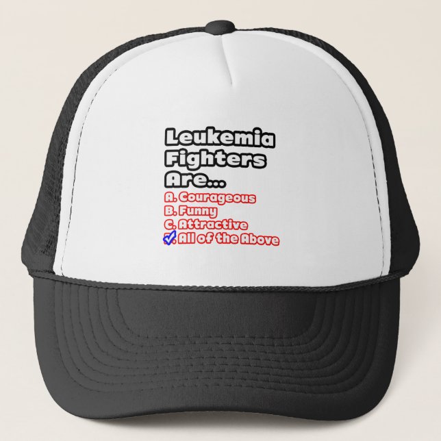 Leukemi Fighter Quiz Truckerkeps (Framsida)