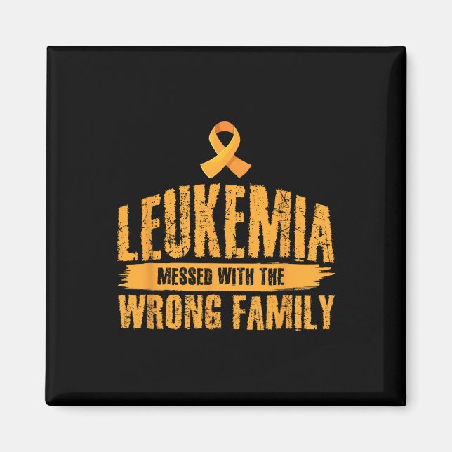 Leukemi hade fel familjesupport Leukemi Magnet (Framsidan)