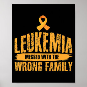 Leukemi hade fel familjesupport Leukemi Poster