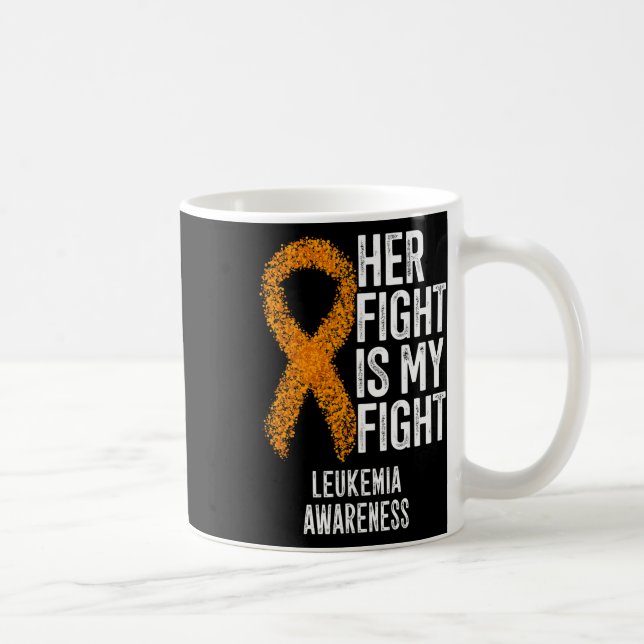 Leukemi Hennes kamp är min uppmärksamhet för leuke Kaffemugg (Höger)