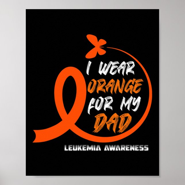 Leukemi Hennes kamp är min uppmärksamhet för leuke Poster (Framsidan)