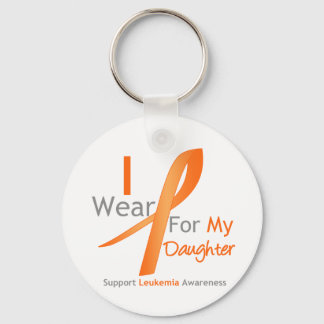 Leukemi I Bära Orange Ribbon Dotter Nyckelring