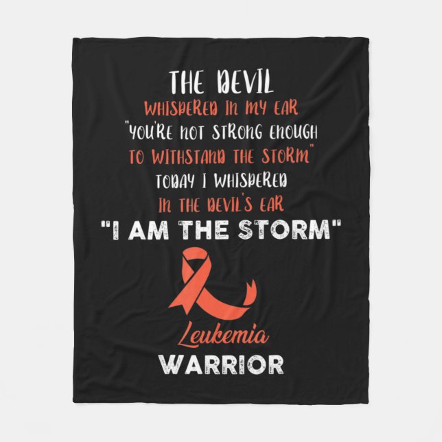 Leukemi Kamp mot cancer Bild 4 Fleecefilt (Framsidan)