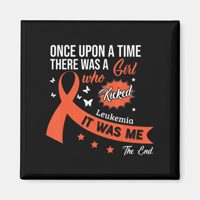 Leukemi Kamp mot cancer Ribbon 1 Magnet (Framsidan)