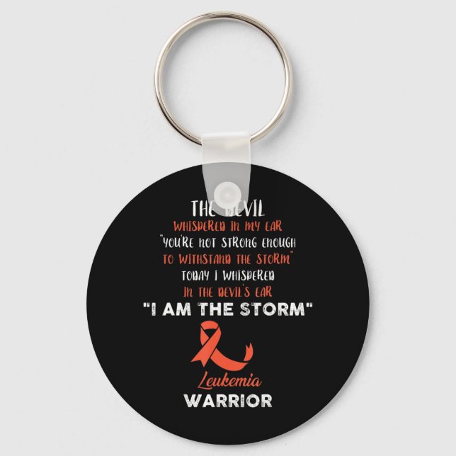 Leukemi Kamp mot cancer Ribbon 8 Nyckelring (Framsida)