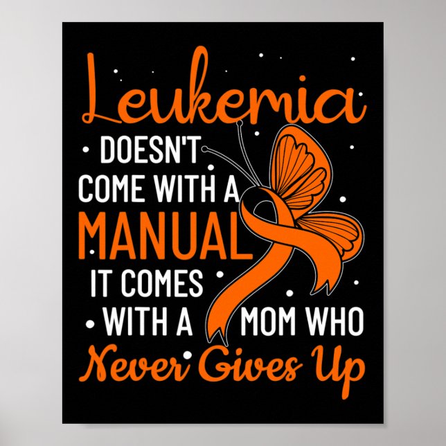 Leukemi Komar inte med en manuell leukemi Poster (Framsidan)