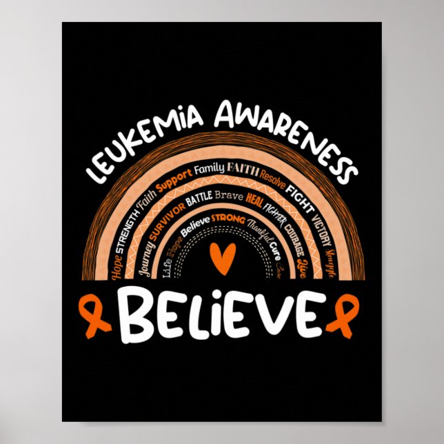 Leukemi - medvetandegrad Månad Leukemi 1 Poster (Framsidan)