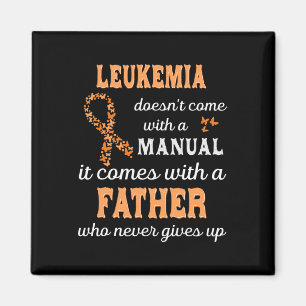 Leukemi-medvetandehöjande Far Support Leukemia War Magnet