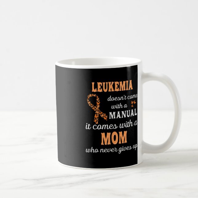 Leukemi-medvetandehöjande Mamma Support Leukemia W Kaffemugg (Höger)