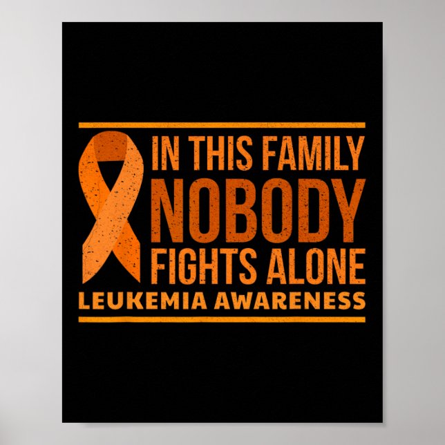 Leukemi-medvetandet i den här familjen ingen kämpa poster (Framsidan)