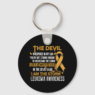 Leukemi-medvetandet om att jag är stormen Djävulen Nyckelring