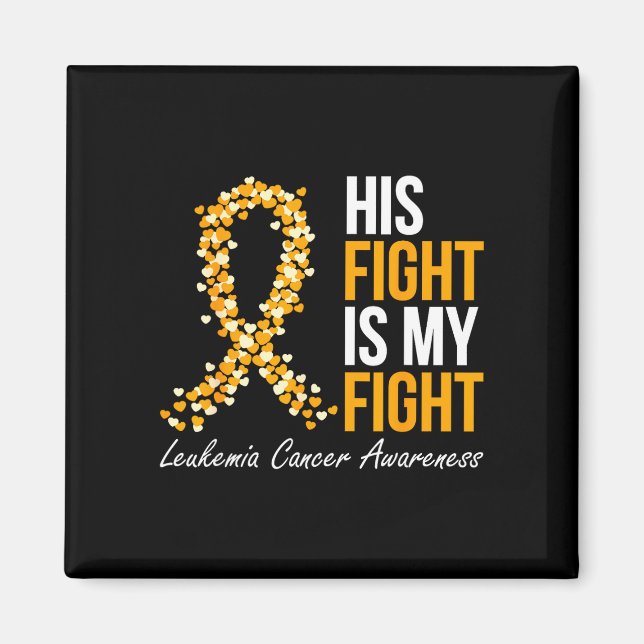 Leukemi medvetenhet blodcancer orange band magnet (Framsidan)