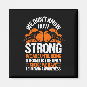 Leukemi Medvetenhet Blood Cancer Orange Ribbon Magnet