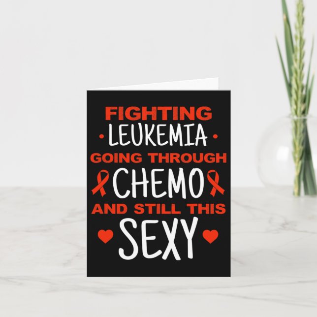 Leukemi Medvetenhet Cancer Warrior Fighting Leukem Kort (Framsida)