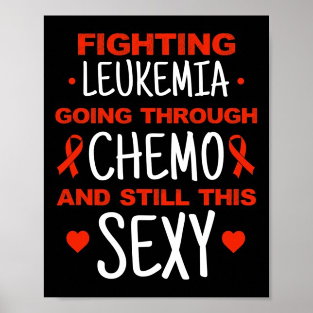 Leukemi Medvetenhet Cancer Warrior Fighting Leukem Poster (Framsidan)