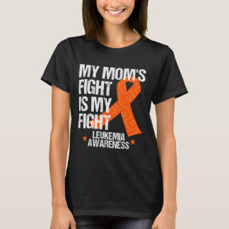 Leukemi Medvetenhet om Mamma Orange Ribbon Gift I T Shirt