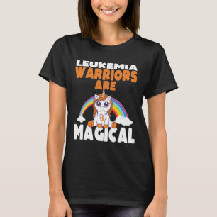 Leukemi medvetenhet Söt magisk enhörning Blod Canc T Shirt
