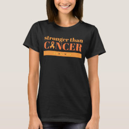 Leukemi Medvetenhet starkare än cancer T- Shirt T Shirt