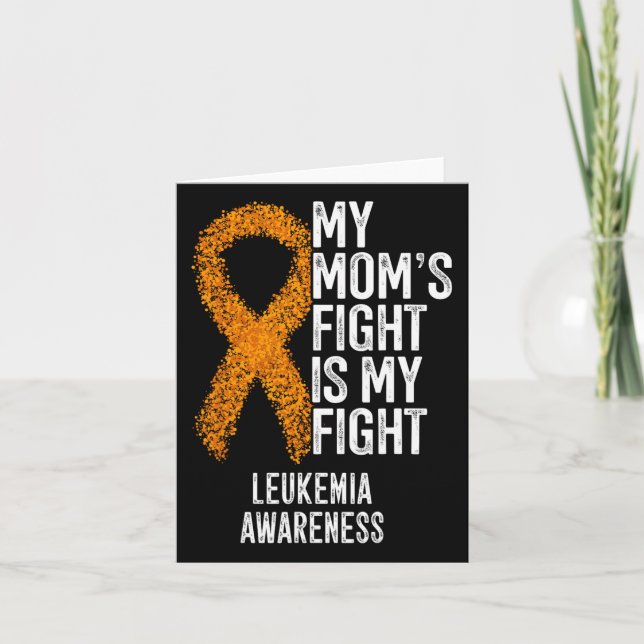 Leukemi Min Mamma Fight är min Medvetet i kampen m Kort (Framsida)