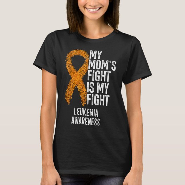 Leukemi Min Mamma Fight är min Medvetet i kampen m T Shirt (Framsida)