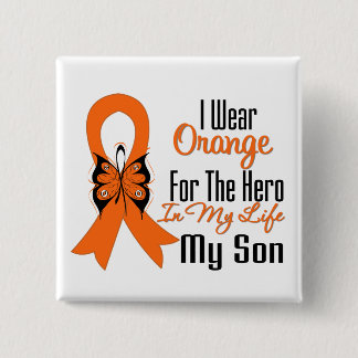 Leukemi Orange Ribbon Hero Min son Knapp