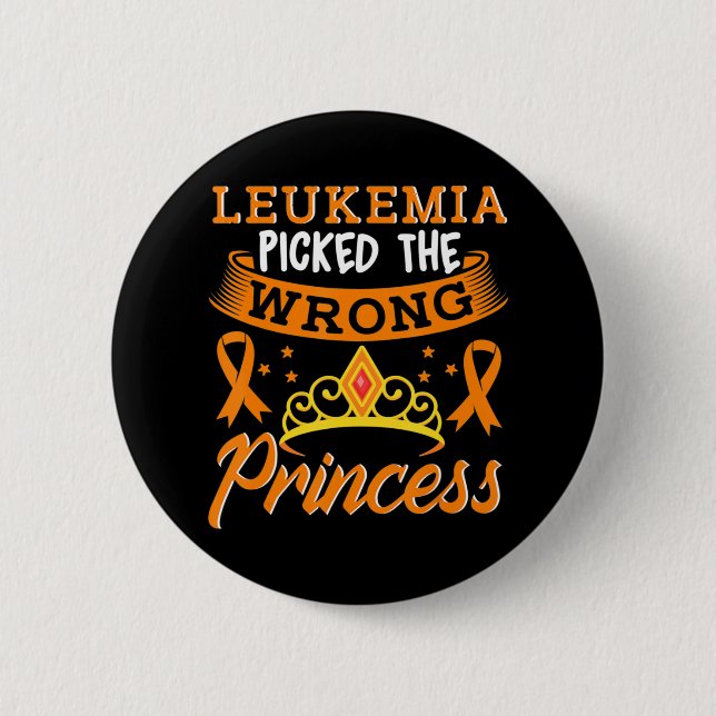 Leukemi plockade fel prinsessan Cancer Awarenes Knapp (Framsida)