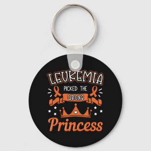 Leukemi plockade fel prinsessan Cancer Awarenes Nyckelring