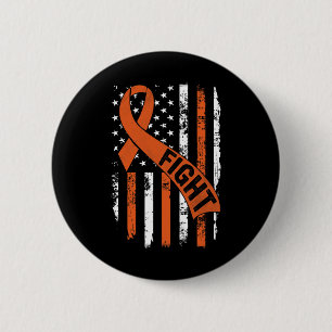 Leukemi Ribbon Fight American Flagga Leukemia Medv Knapp