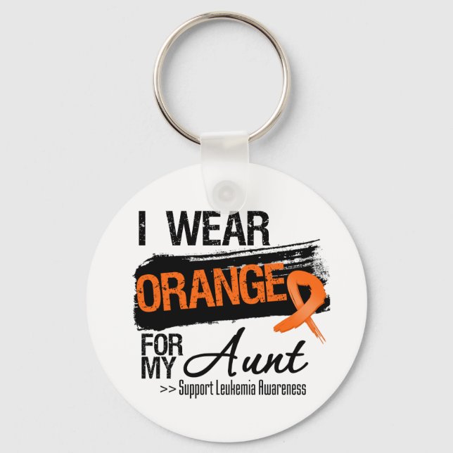 Leukemi Ribbon för min Moster Nyckelring (Framsida)