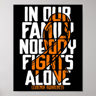 Leukemi stödjer Blood Cancer Familjeleukemi Poster