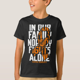 Leukemi stödjer Blood Cancer Familjeleukemi T Shirt