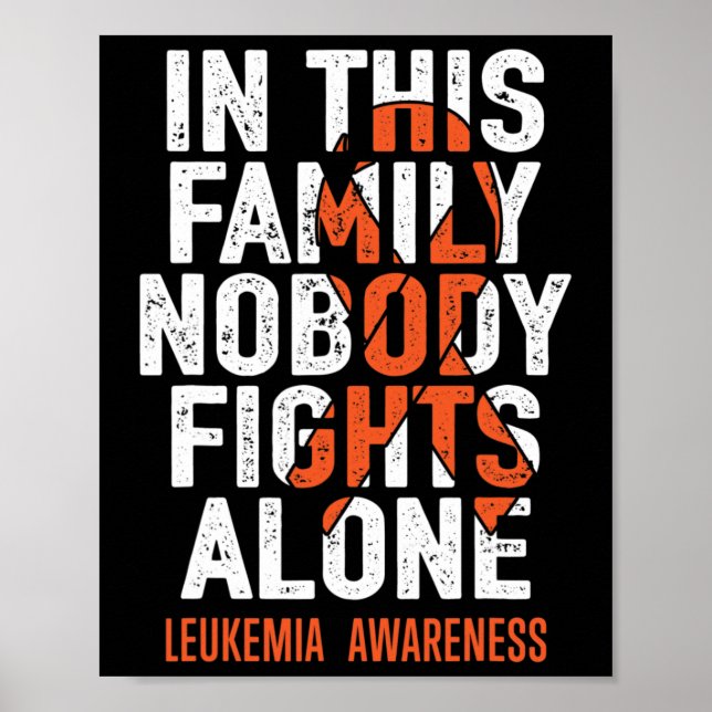 Leukemi Support Squad Fighter Warrior Leukemia Aw Poster (Framsidan)