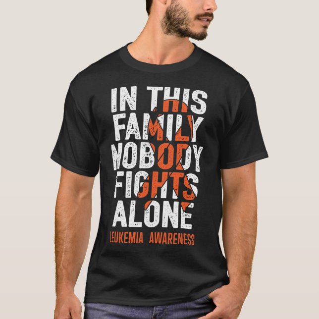Leukemi Support Squad Fighter Warrior Leukemia Aw T Shirt (Framsida)