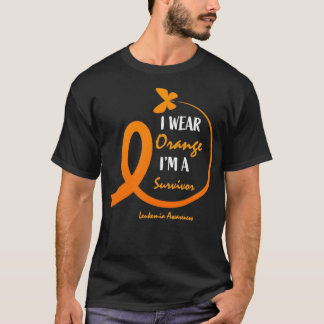 Leukemi Survivor Awareness Butterfly T Shirt