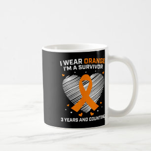 Leukemi Survivor Gifts 3 års Cancer Free Awaren Kaffemugg
