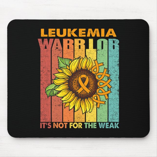 Leukemi Warrior Det är inte för det svaga Musmatta (Framsidan)