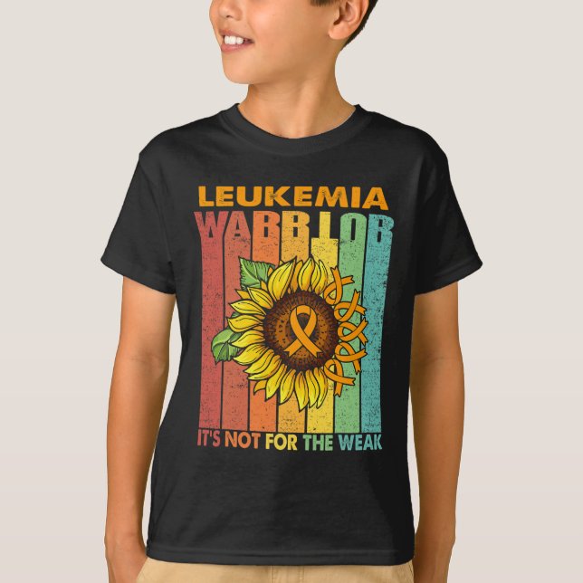 Leukemi Warrior Det är inte för det svaga T Shirt (Framsida)