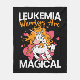 Leukemi Warriors är Magic Unicorn Leukemia Awa Fleecefilt