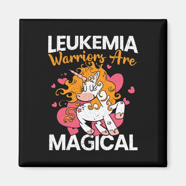 Leukemi Warriors är Magic Unicorn Leukemia Awa Magnet (Framsidan)