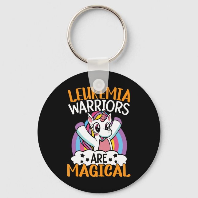 Leukemi Warriors är Magic Unicorn Leukemia Awa Nyckelring (Framsida)
