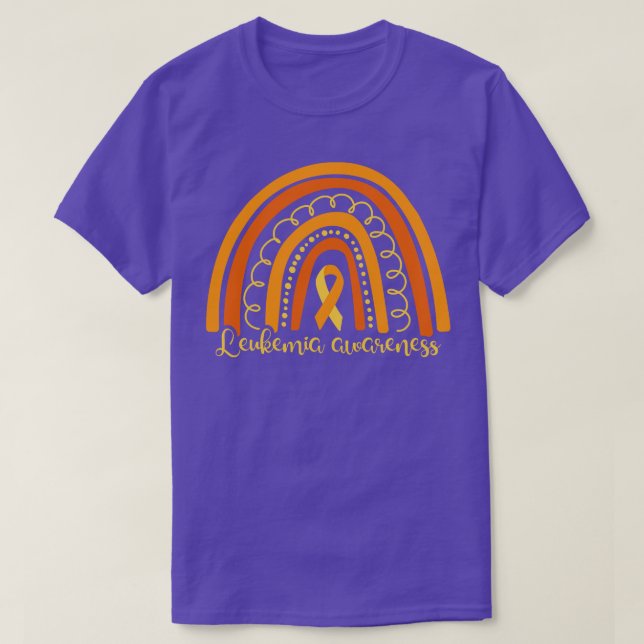 Leukemia Awareness Boho Rainbow I T Shirt (Design framsida)