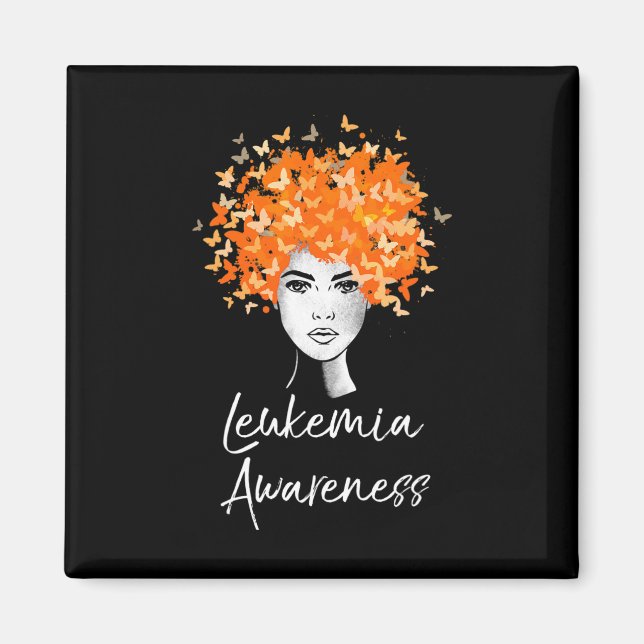 Leukemia Awareness Butterflies Gift Magnet (Framsidan)