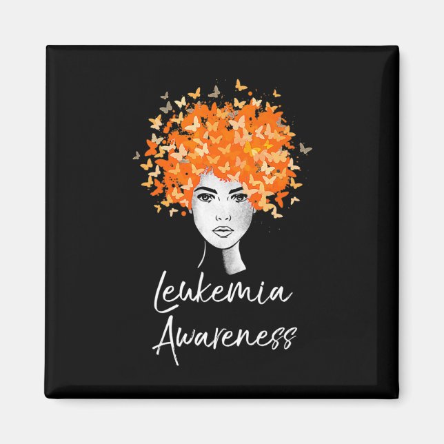 Leukemia Awareness Butterflies Gift Magnet (Framsidan)