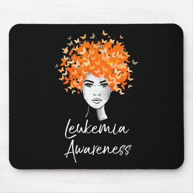 Leukemia Awareness Butterflies Gift Musmatta (Framsidan)