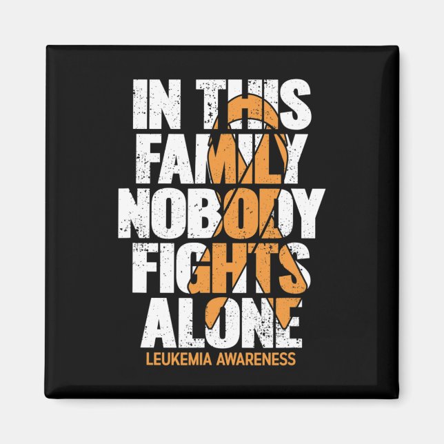 Leukemia Awareness Family Support Leukemia Awaren Magnet (Framsidan)