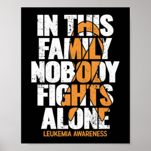 Leukemia Awareness Family Support Leukemia Awaren Poster