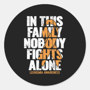 Leukemia Awareness Family Support Leukemia Awaren Runt Klistermärke